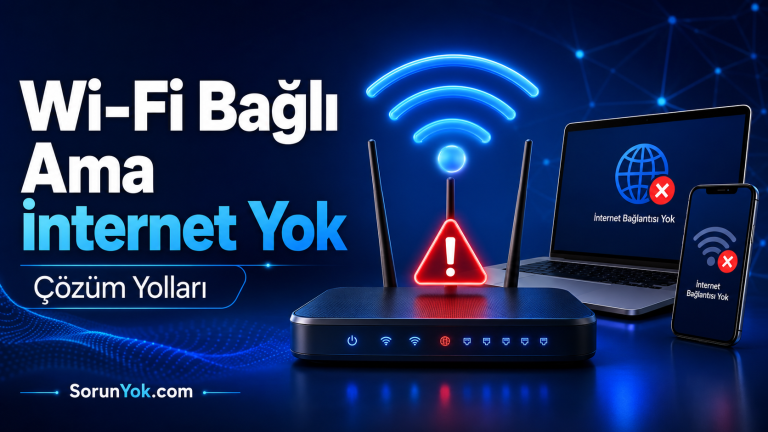 Wi-Fi Bağlı Ama İnternet Yok Sorunu Nasıl Çözülür?