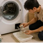Çamaşır makinesinde pompa filtresi kontrolü