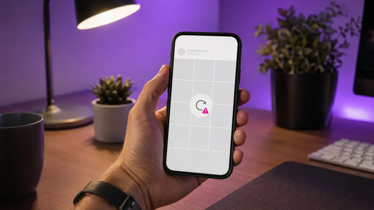 Sosyal medya akışı yenilenmeyen telefon