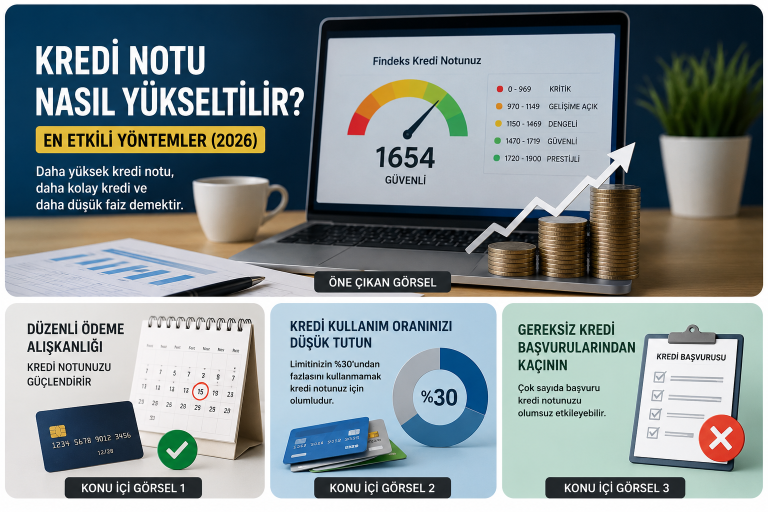 Kredi notunu yükseltmenin en etkili yolları