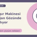 Çamaşır Makinesi Deterjan Gözünde Su Kalıyor için açıklayıcı çözüm görseli